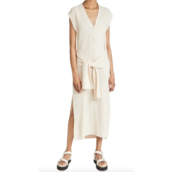 Jonathan Simkhai Annette Loungewear Henley Dress - Picture 6 of 12